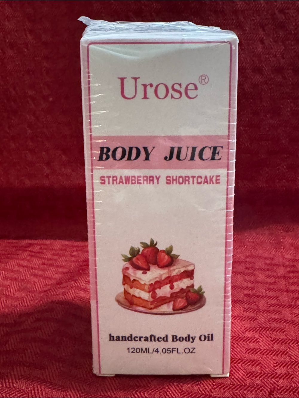 Body Juice Strawberry Shortcake Handcrafted Body Oil